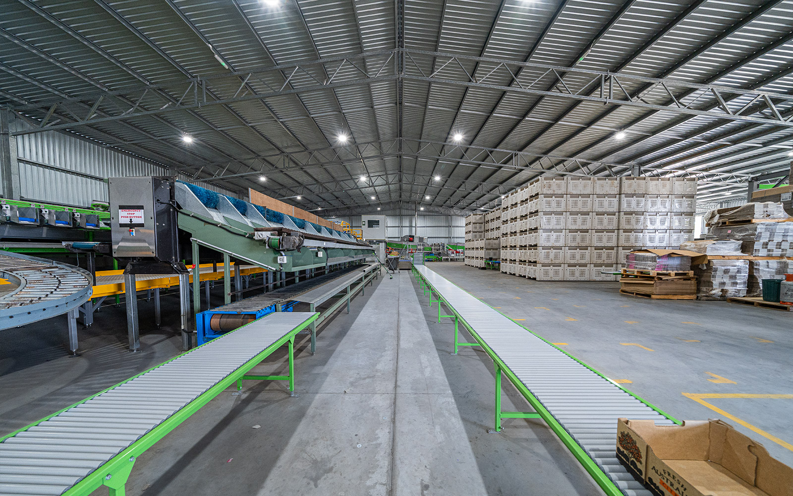 Central agricultural packing sheds